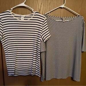 H&M Monochrome Striped Tee